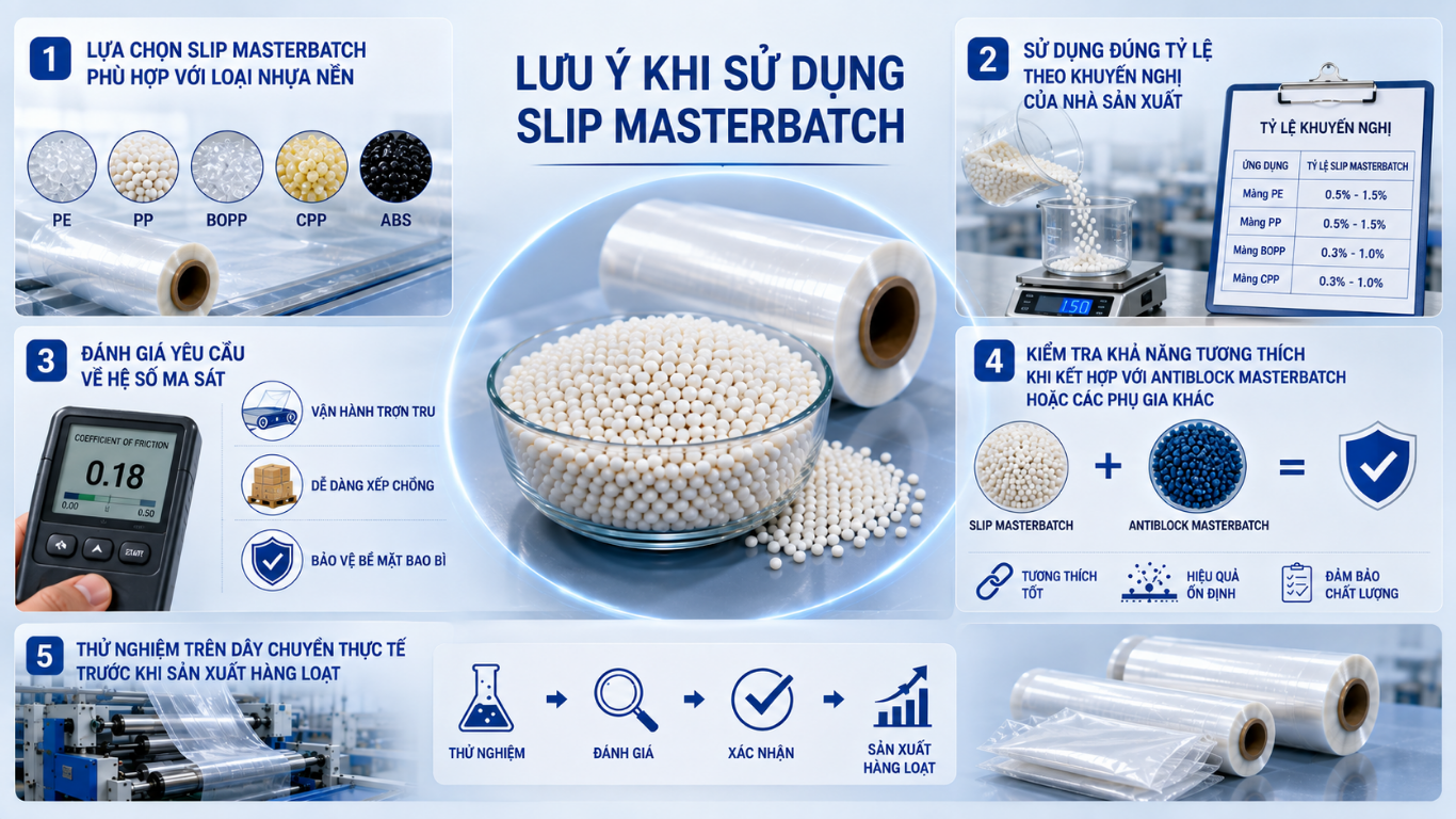 Ứng dụng của Slip Masterbatch