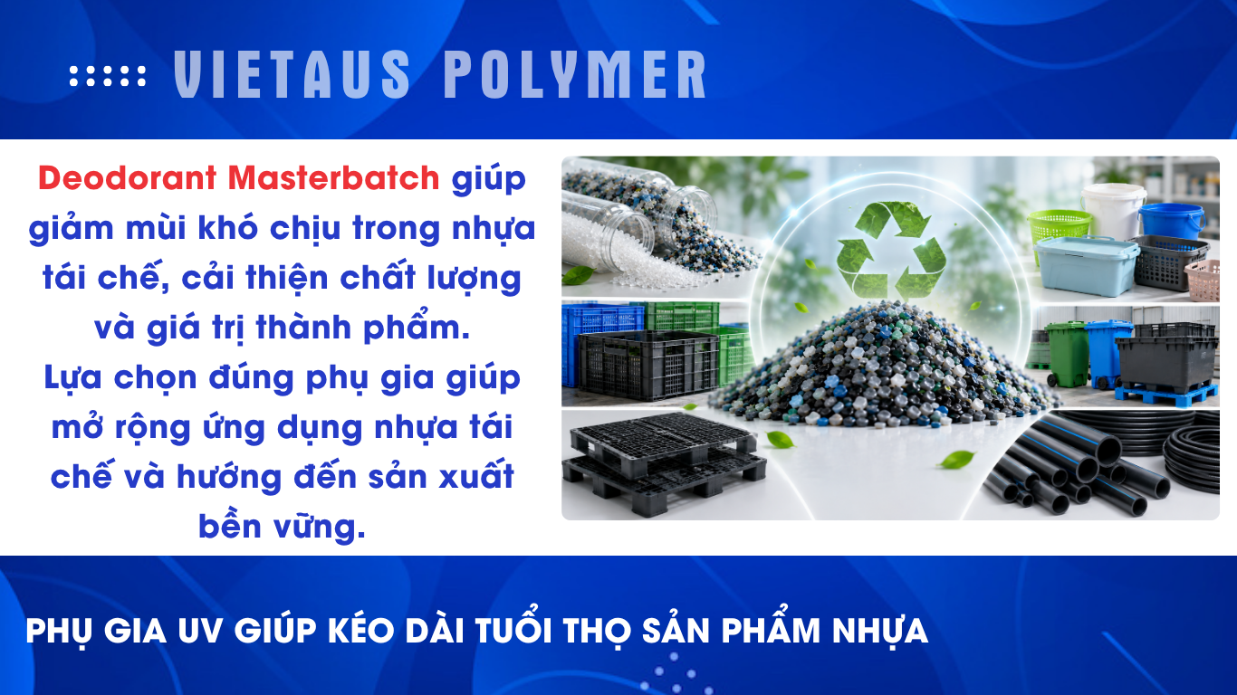 VIETAUS POLYMER cung cấp các giải pháp Deodorant Masterbatch