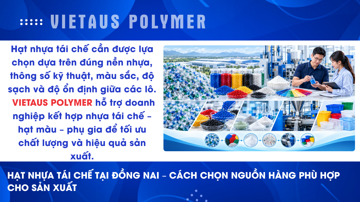 Hạt nhựa tái chế tại Đồng Nai
