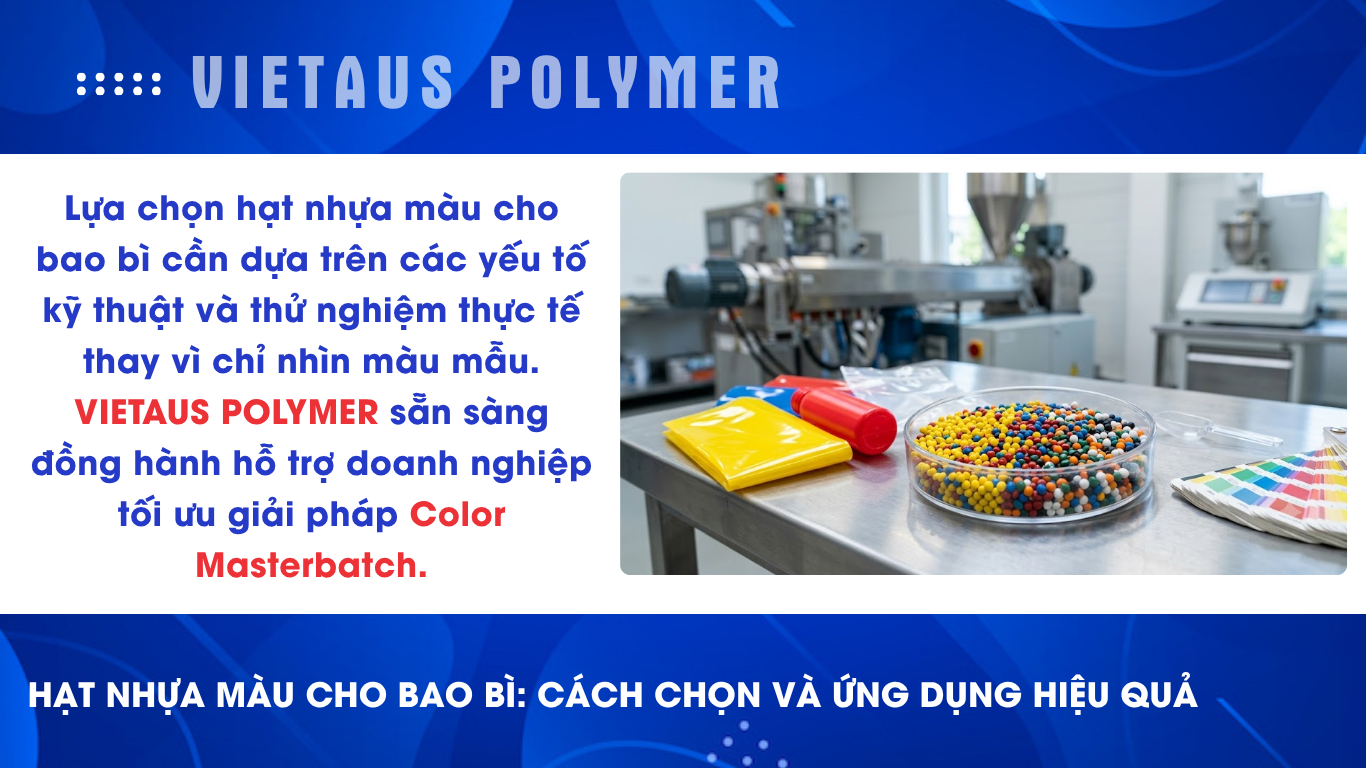 Hạt nhựa màu cho bao bì