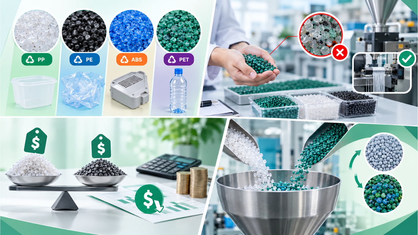Những lỗi thường gặp khi sử dụng hạt nhựa tái chế