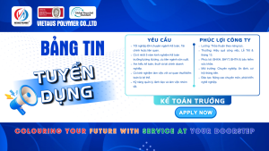 TUYỂN DỤNG: KẾ TOÁN TRƯỞNG